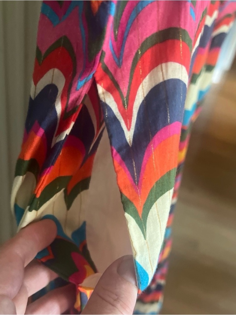 Boden Serena Tie Chevron Maxi Dress - Multicolor - Picture 10 of 10